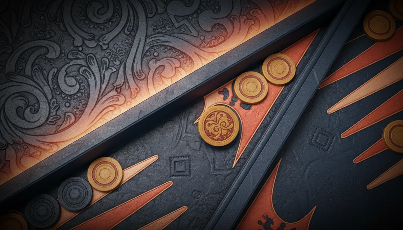 backgammonin säännöt – pelin kuvitus