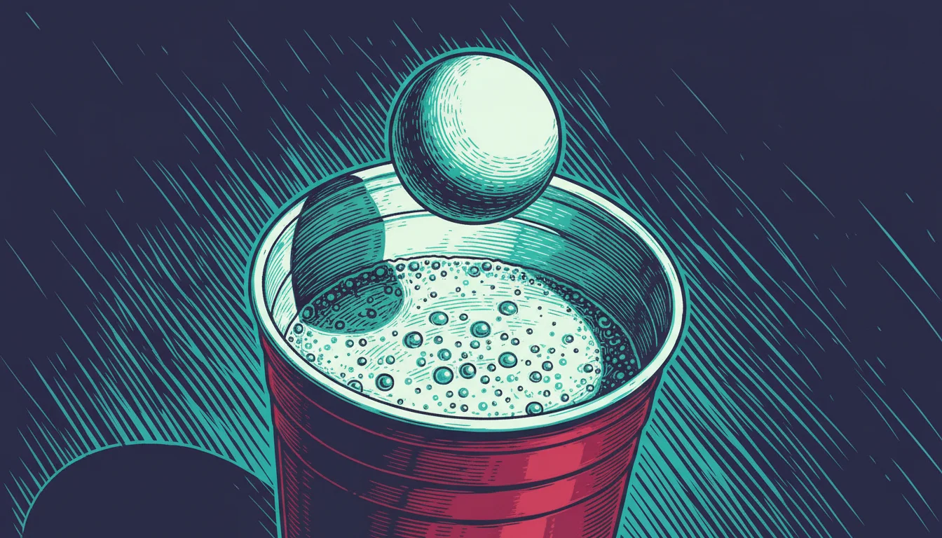 beer pong säännöt – pelin kuvitus
