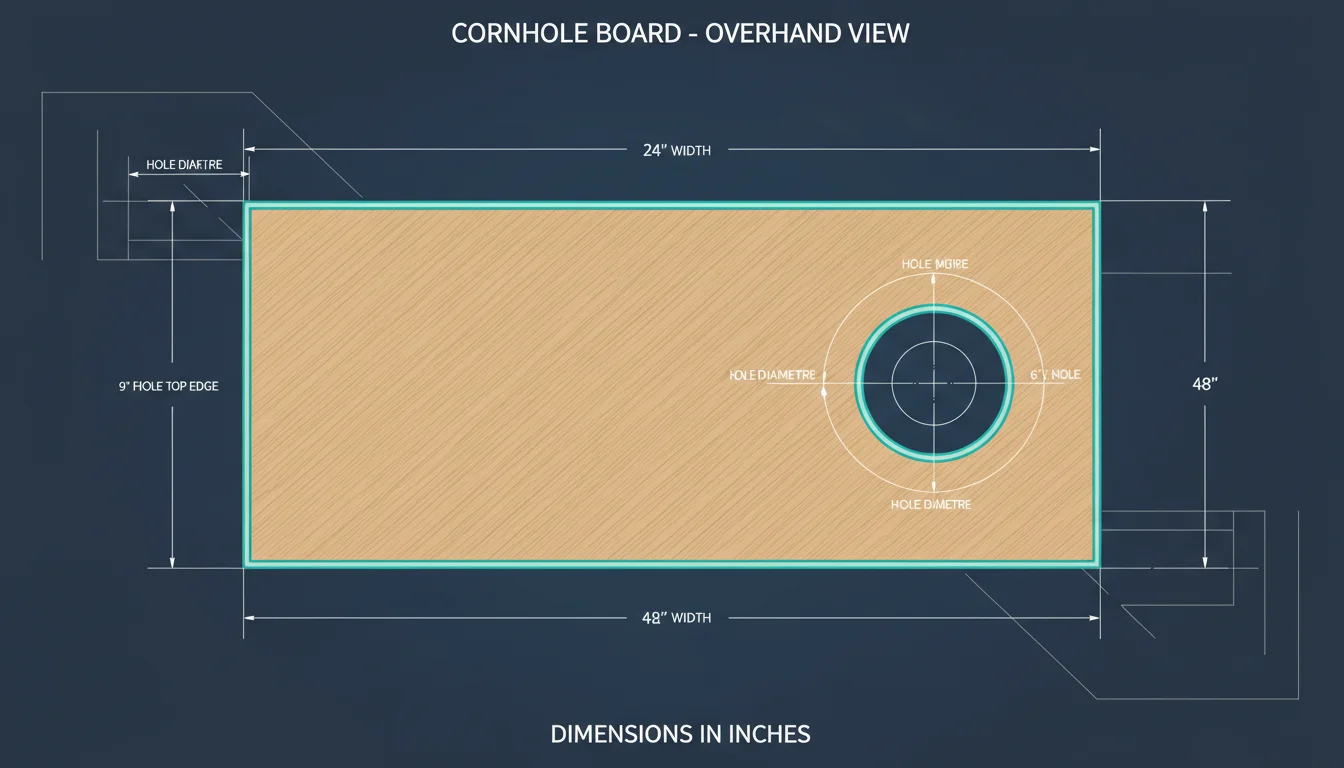 cornhole saannot – pelin kuvitus