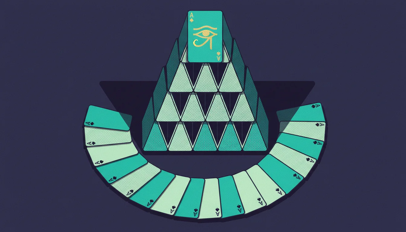 pyramidi pasianssi – pelin kuvitus